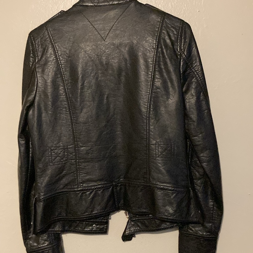 Black Rivet Leather Jacket - Picture 3 of 3